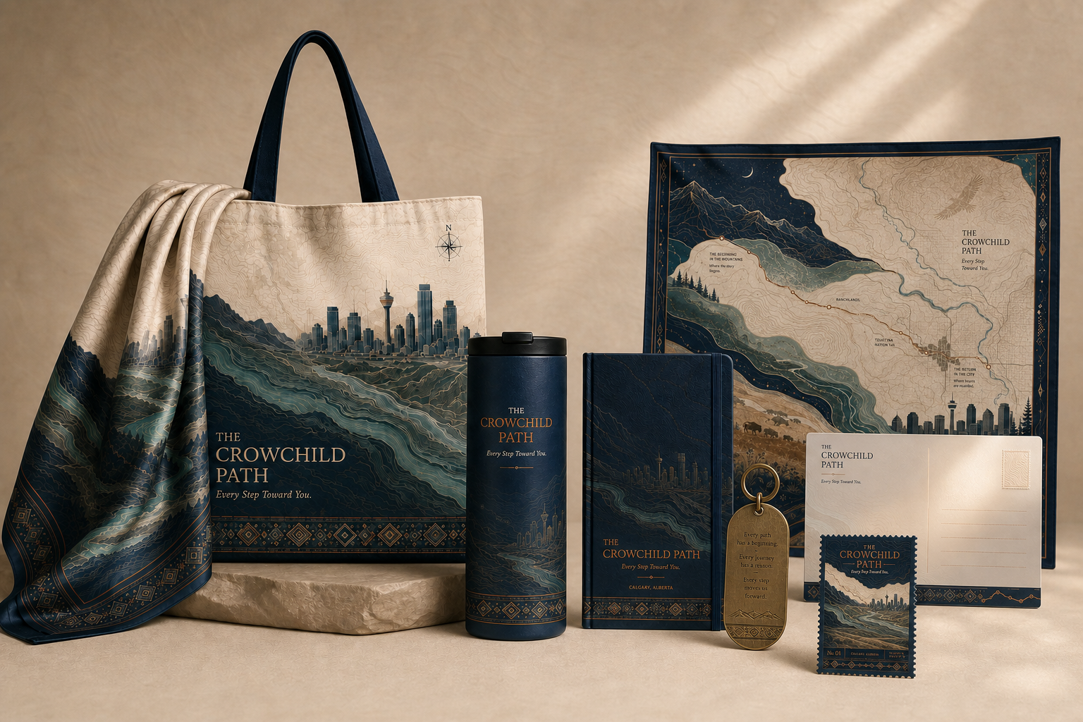 The complete eight-piece Crowchild Path collection