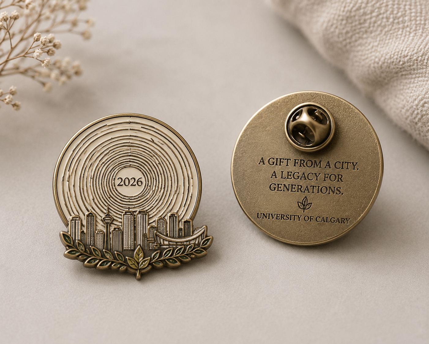 A Gift from a City Commemorative Pin