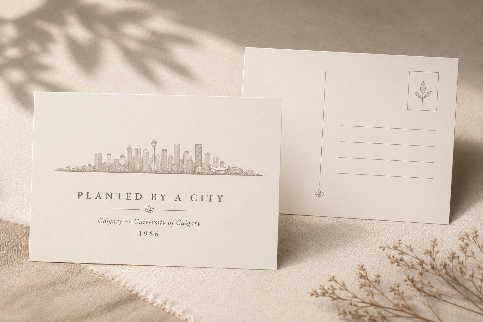 Planted by a City Postcard